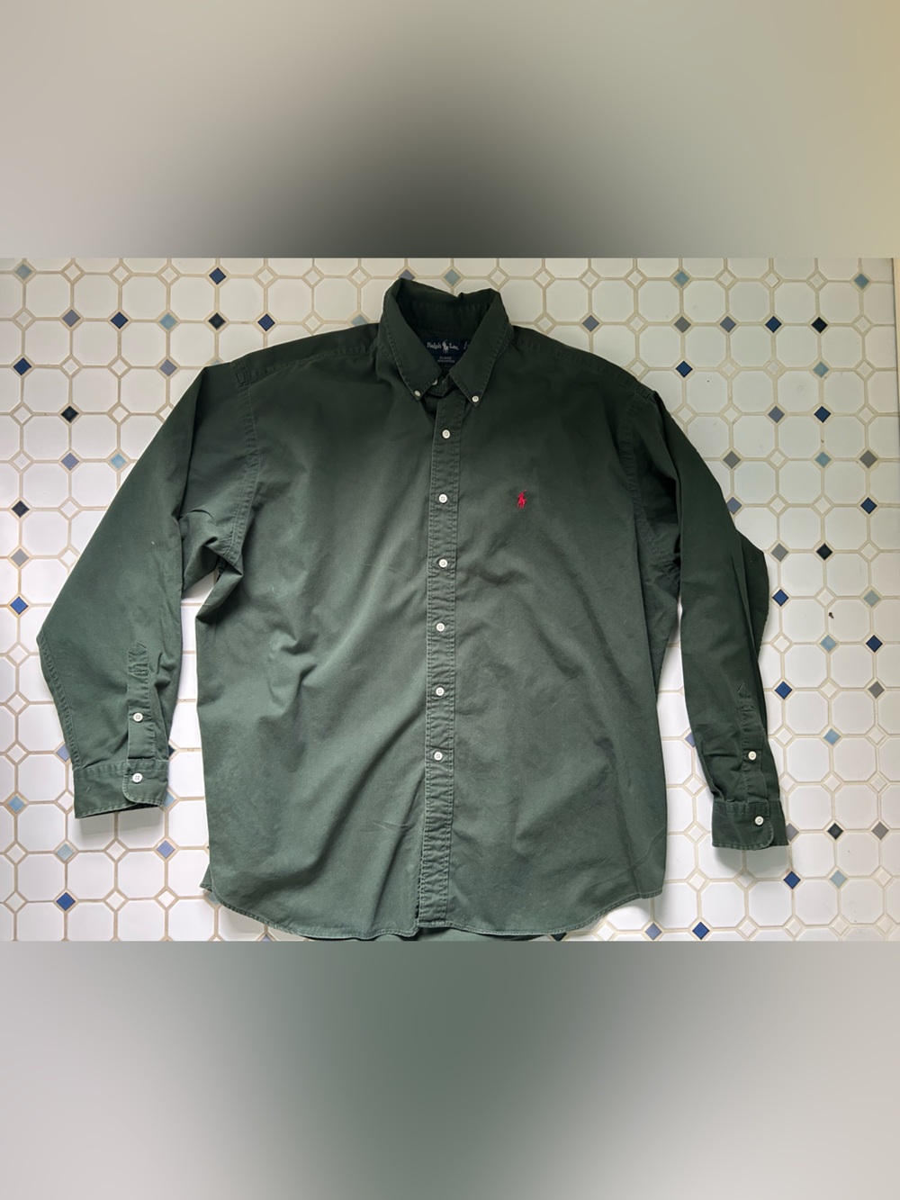 Polo by Ralph Lauren Men's Dark Green Blaire Button-Down Oxford Shirt
